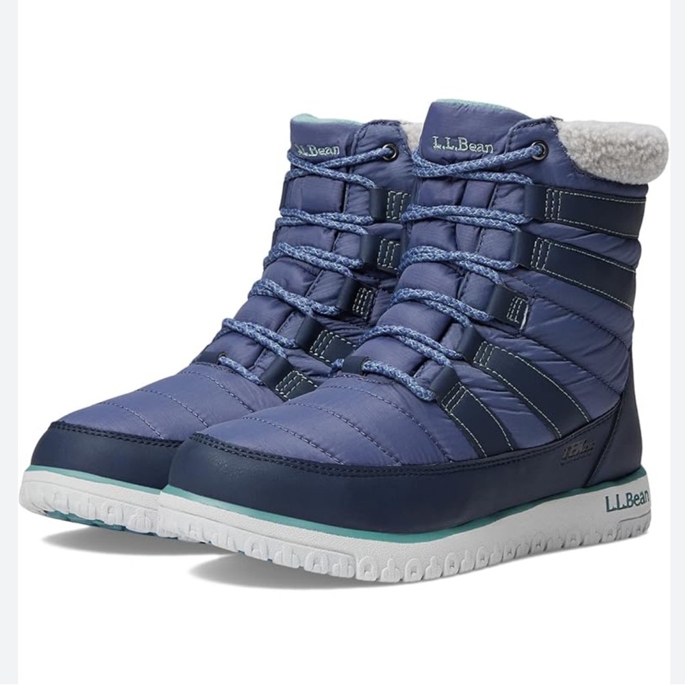 L.L. BEAN Women 9.5M Storm Chaser 6‎ Quilted Pull-On Boots Waterproof Insulated